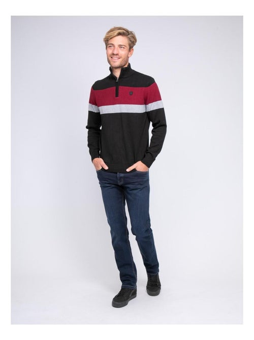 Pull col montant zippé LONYX - Kiabi