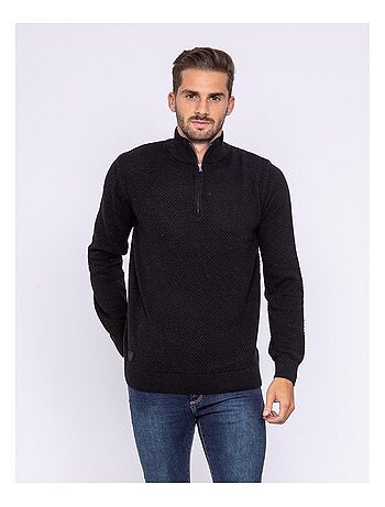 Pull homme noir pull coton manches longues extérieur hommes, Blanc., S :  : Mode