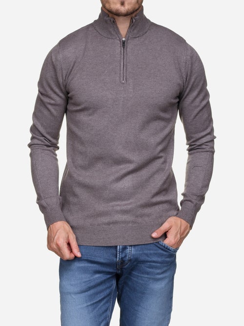 Pull col montant zippé - Kiabi Pull col montant zippé - Kiabi