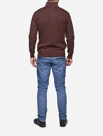 Pull col montant zippé
