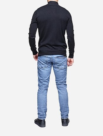 Pull col montant zippé