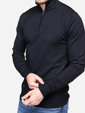 Pull col montant zippé