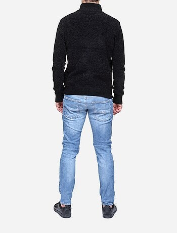 Pull col montant zippé