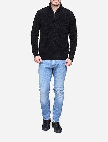 Pull col montant zippé