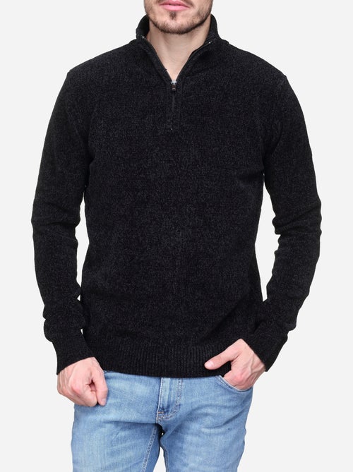 Pull col montant zippé - Kiabi Pull col montant zippé - Kiabi