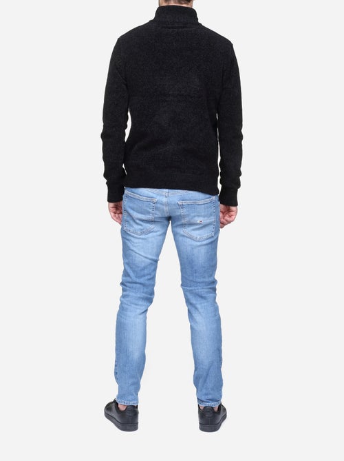 Pull col montant zippé - Kiabi Pull col montant zippé - Kiabi