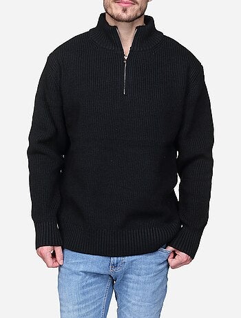 Pull col montant zippé