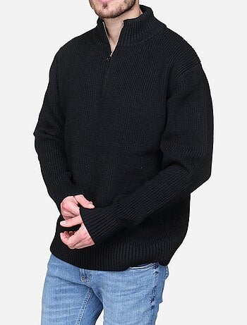Pull col montant zippé