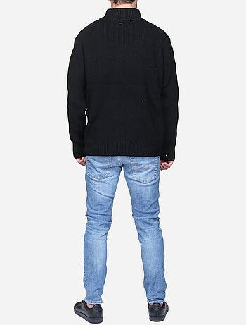 Pull col montant zippé