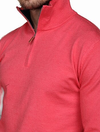 Pull col montant zippé
