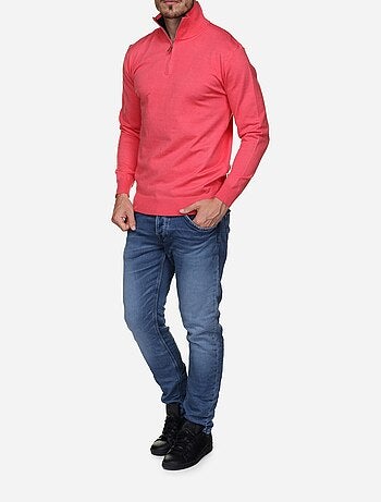 Pull col montant zippé