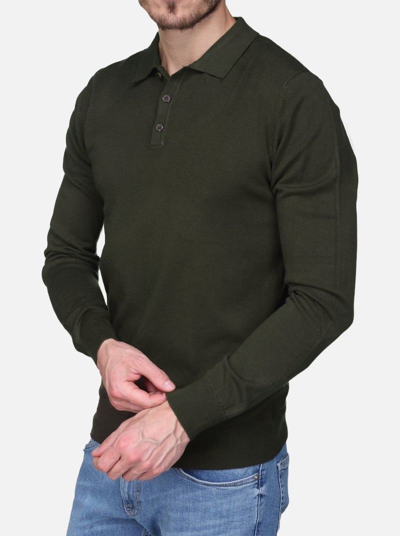 Pull col polo - Kenzarro Kaki - Kiabi