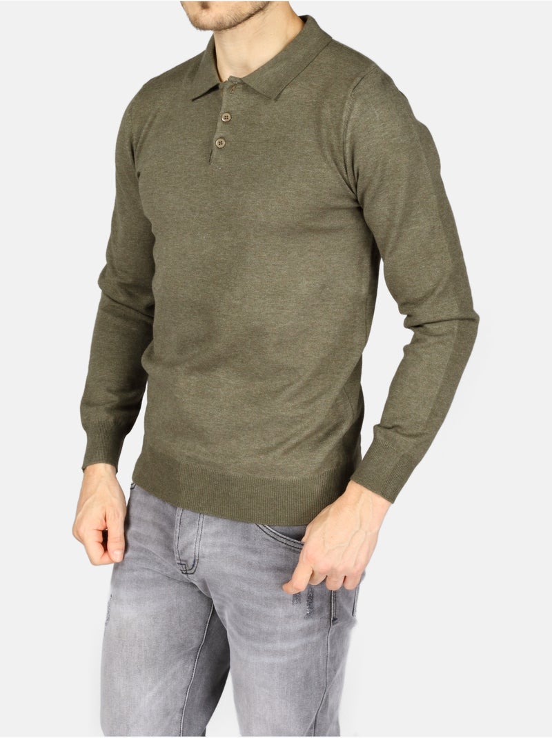 Pull col polo - Kenzarro Kaki - Kiabi