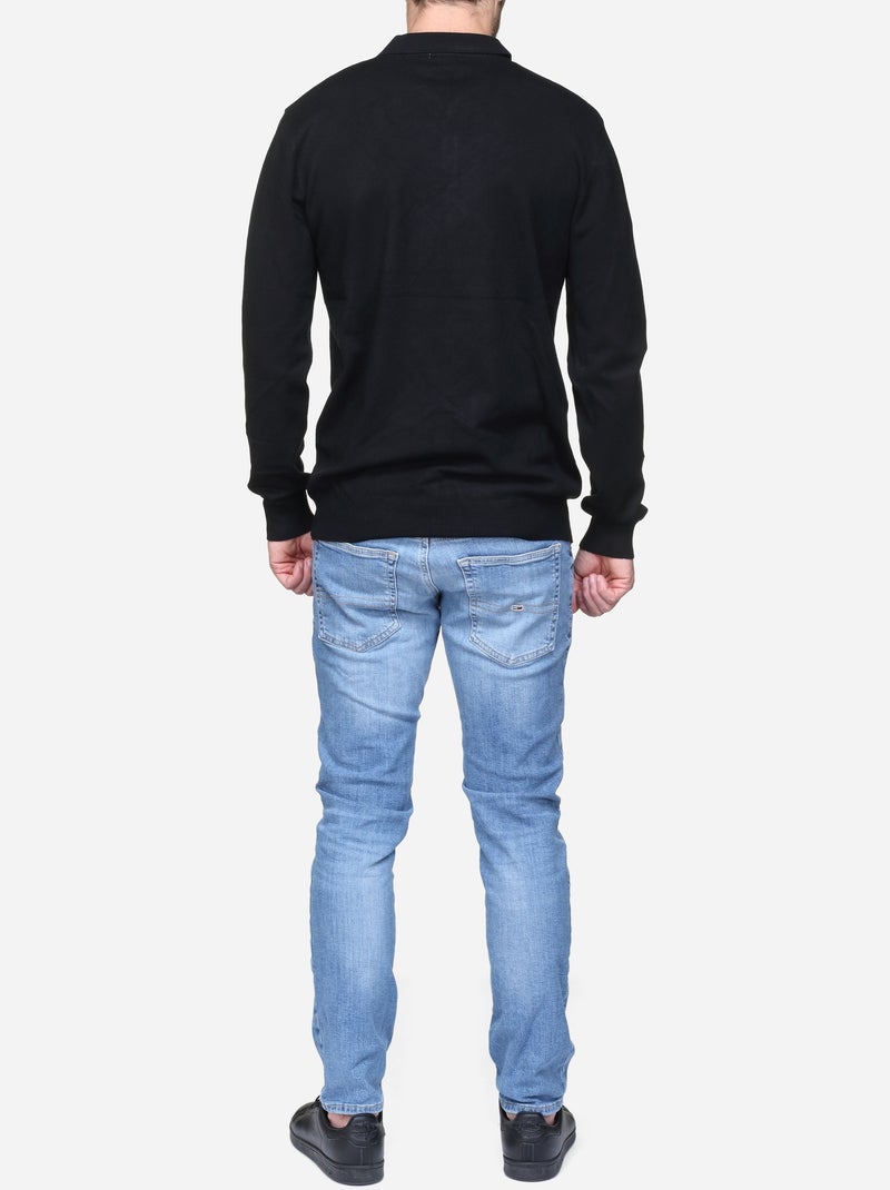 Pull col polo - Kenzarro Noir - Kiabi