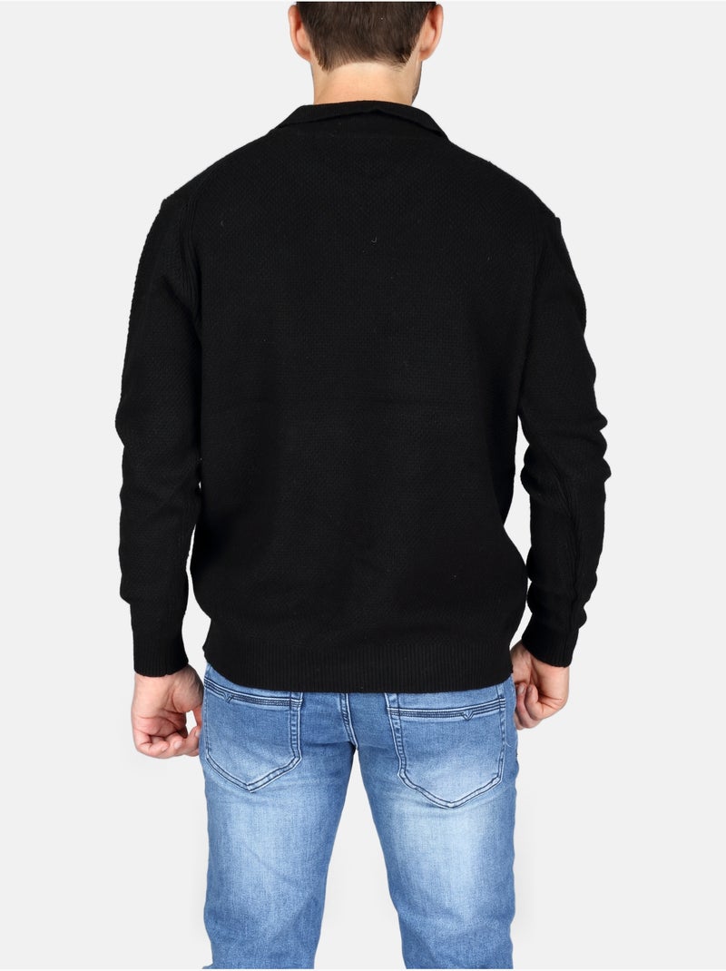 Pull col polo - Kenzarro Noir - Kiabi