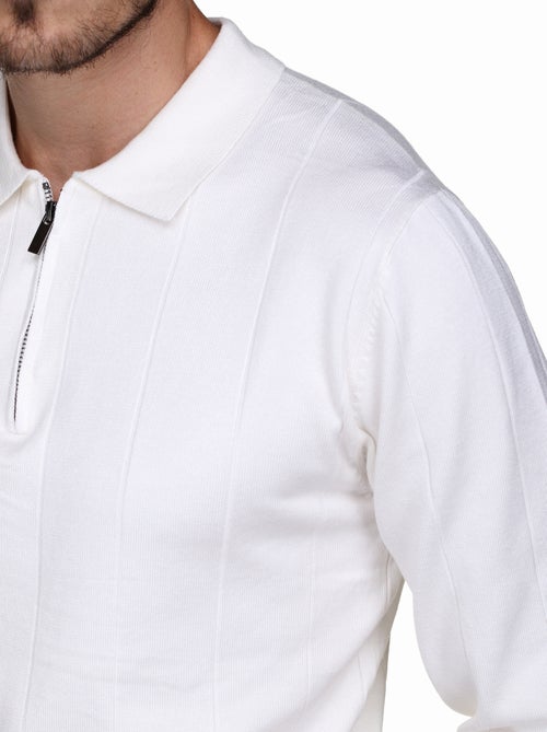 Pull col polo à zip - Frilivin - Kiabi