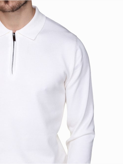 Pull col polo à zip - Frilivin - Kiabi