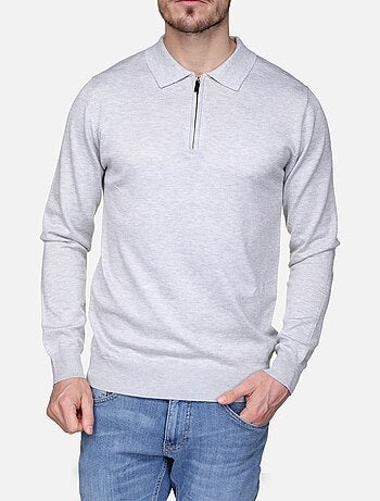 Pull col polo à zip - Frilivin