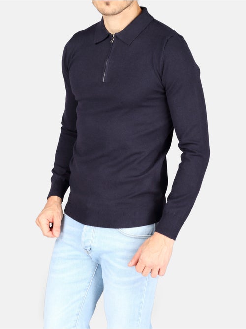 Pull col polo à zip - Kenzarro - Kiabi Pull col polo à zip - Kenzarro - Kiabi
