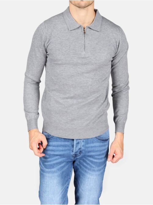 Pull col polo à zip - Kenzarro - Kiabi Pull col polo à zip - Kenzarro - Kiabi