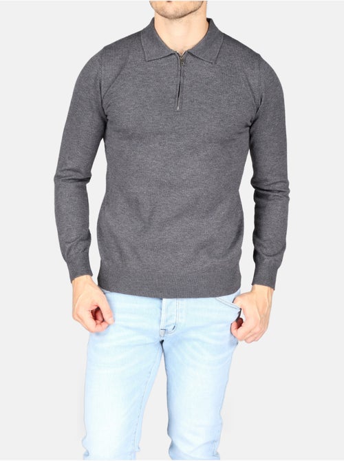 Pull col polo à zip - Kenzarro - Kiabi Pull col polo à zip - Kenzarro - Kiabi