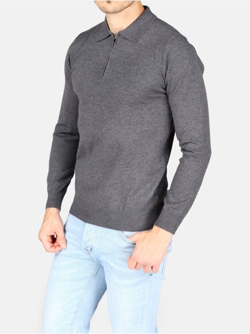 Pull col polo à zip - Kenzarro - Kiabi Pull col polo à zip - Kenzarro - Kiabi