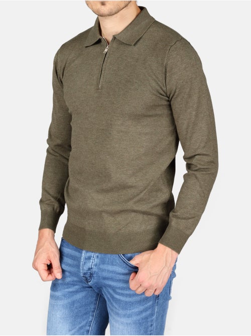 Pull col polo à zip - Kenzarro - Kiabi Pull col polo à zip - Kenzarro - Kiabi