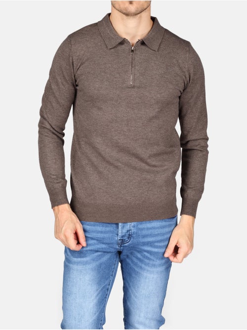 Pull col polo à zip - Kenzarro - Kiabi Pull col polo à zip - Kenzarro - Kiabi