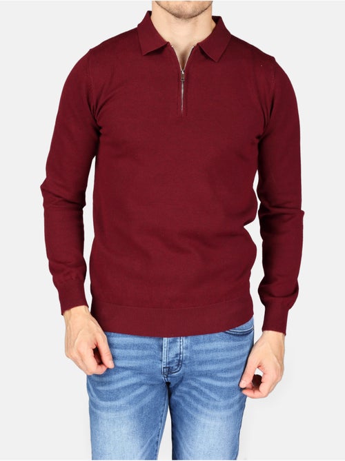 Pull col polo à zip - Kenzarro - Kiabi Pull col polo à zip - Kenzarro - Kiabi