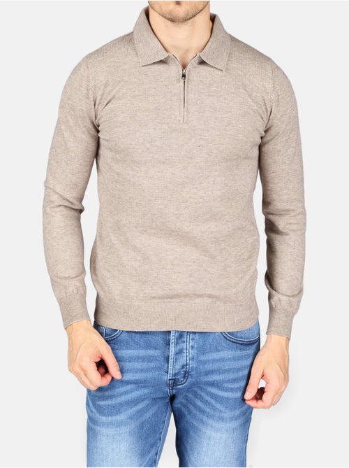 Pull col polo à zip - Kenzarro - Kiabi Pull col polo à zip - Kenzarro - Kiabi