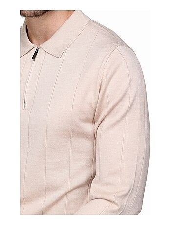 Pull col polo à zip - Frilivin