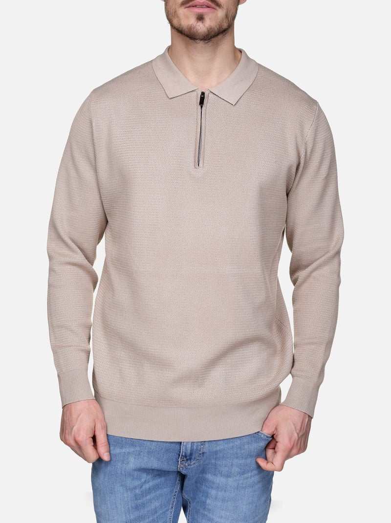 Kashwere 3XL Unisex Cozy Solid Kash Comfort Half Zip Pullover Sweater Crème