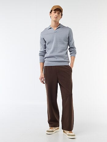 Pull col polo en maille