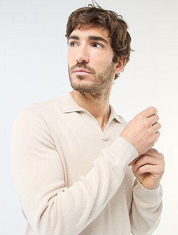 Pull col polo en maille