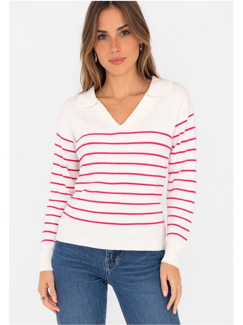 Pull col Polo Kebello - Kiabi