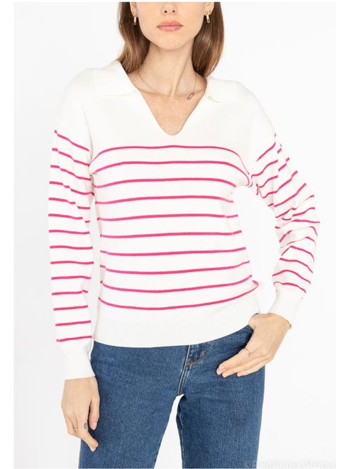 Pull col Polo Kebello - Kiabi