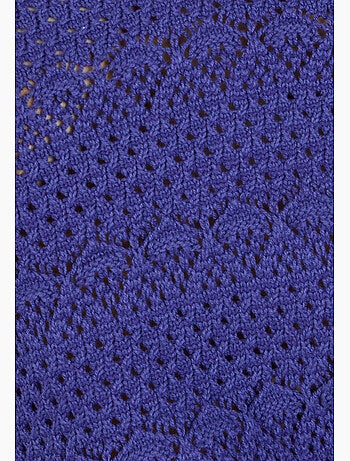 Pull col polo maille ajourée - Damart