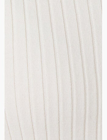Pull col polo maille côtelée - Damart