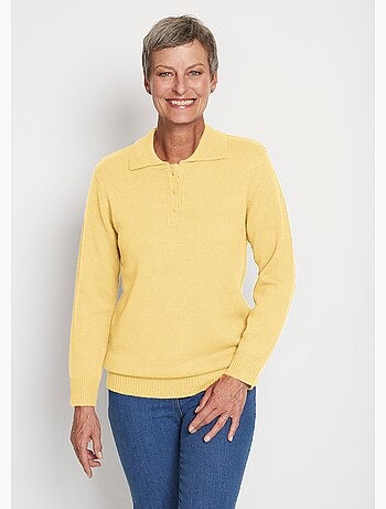 Pull col polo maille épaisse - Afibel