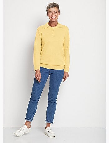 Pull col polo maille épaisse - Afibel