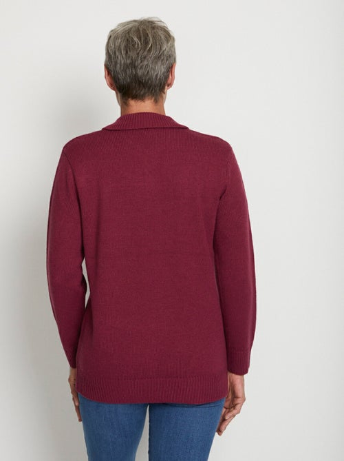 Pull col polo maille épaisse - Afibel - Kiabi