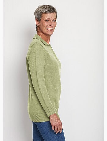 Pull col polo maille épaisse - Afibel