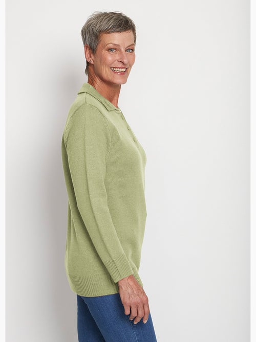 Pull col polo maille épaisse - Afibel - Kiabi