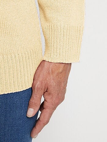 Pull col polo maille épaisse