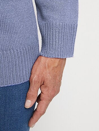 Pull col polo maille épaisse