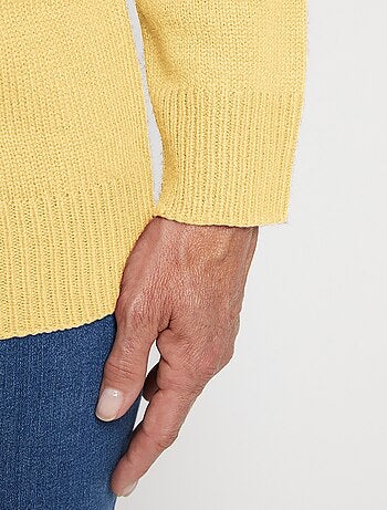 Pull col polo maille épaisse