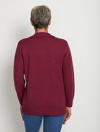 Pull col polo maille épaisse