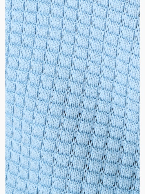 Pull col polo maille gaufrée - Damart - Kiabi