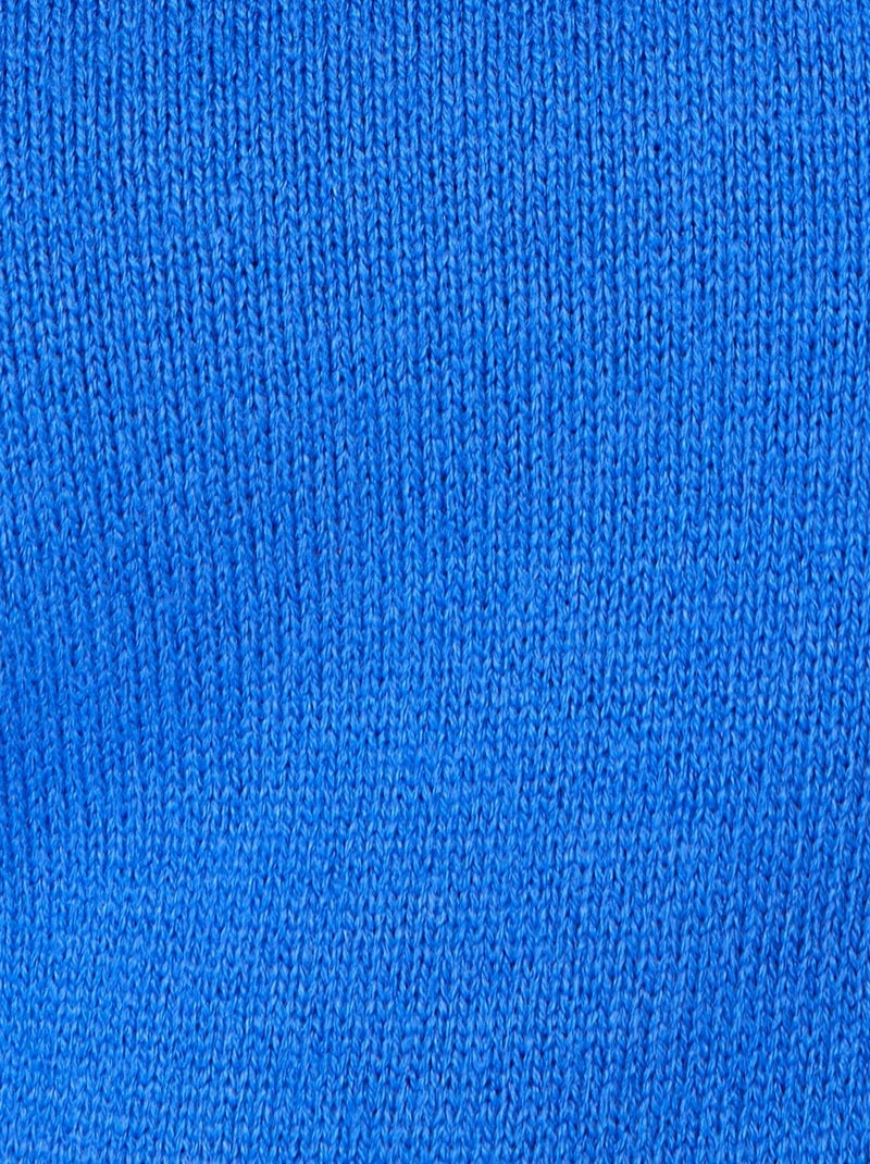 Pull col polo manches longues - Damart Bleu - Kiabi