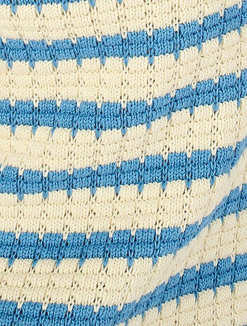 Pull col polo rayé - Damart